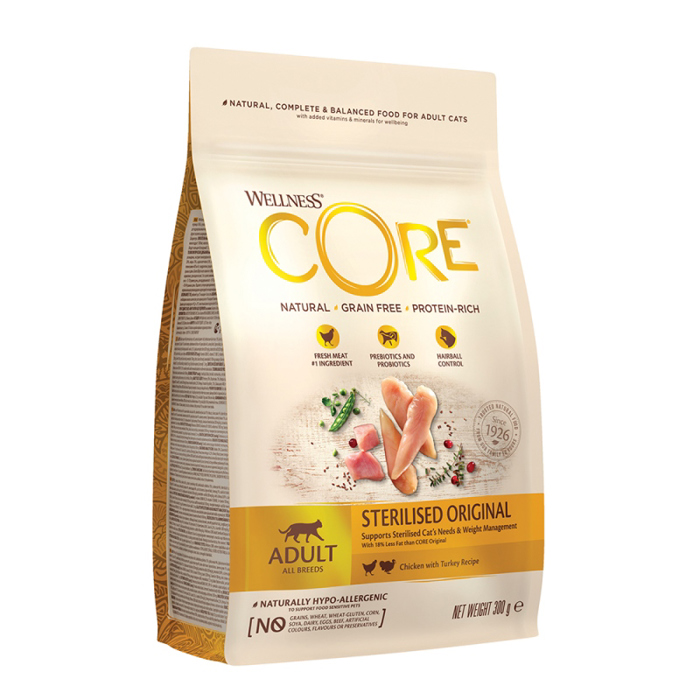 Wellness Core Sterilised Glopoula & Kotopoulo 300gr Xira Trofi Gtas